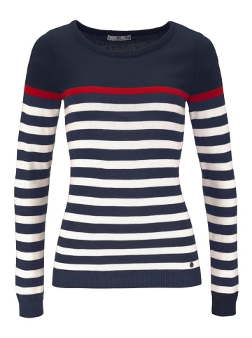 AJC Strickpullover in marine-weiß-rot