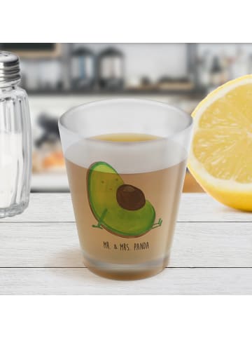 Mr. & Mrs. Panda Schnapsglas Avocado Schwangerschaft ohne Spruch in Transparent