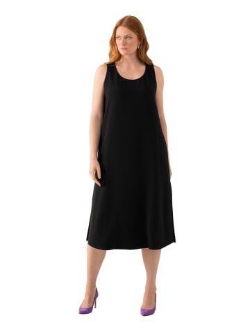 Ulla Popken Midikleid in schwarz
