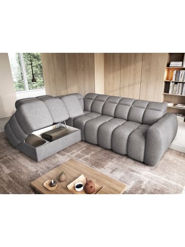 MF Design Eagle Recamiere Links in Rot -  (L) 208 x (B) 258 x (H) 107 cm