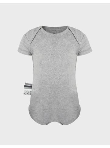 OrganicEra Baby Kurzarm-Body in Grey Melange