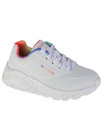 Skechers Skechers Uno Lite Rainbow Speckle in Weiß