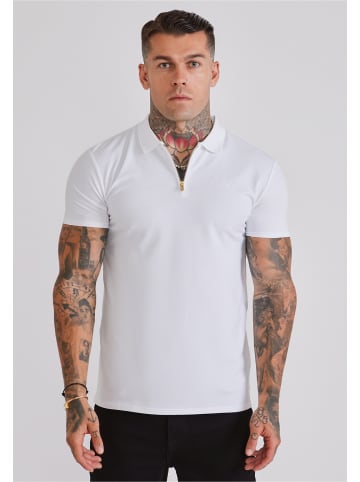 SikSilk Polo Shirt in white