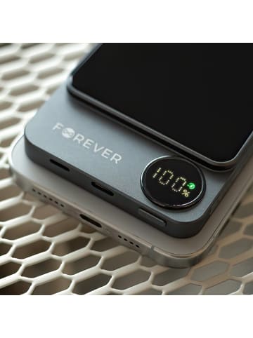 FOREVER Forever MATB-200 magnetische Wireless Powerbank 5000 mAh mit 20W PD in Schwarz