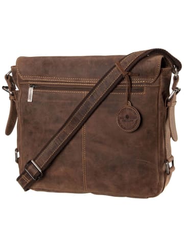 Greenburry Umhängetasche Vintage Revival Messenger in Sattelbraun