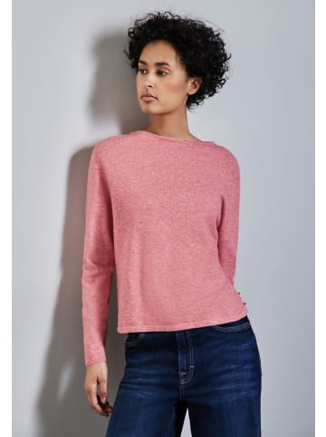 Street One Pullover mit Schlitz-Detail in Sugar Coral