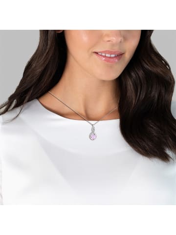 Rafaela Donata Kette mit Anhänger Sterling Silber Amethyst rosa in silber