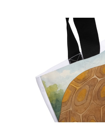 Mr. & Mrs. Panda Tote Bag Schildkröte MHerzieren Design mit Spruch in Weiß