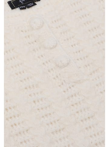 faina Damen Kurzarm Pullover in WOLLWEISS