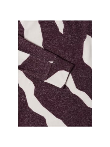 Cecil Langarmshirt in eggplant red melange