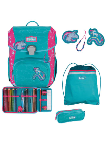 Scout Neo DIN Exklusiv Superflash Extreme - Schulranzen Set 4tlg. (Lizard) in Unicorn