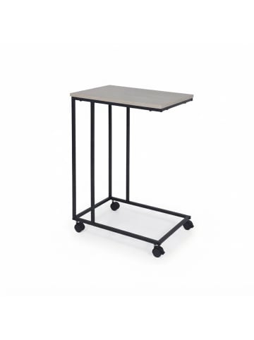 relaxdays Beistelltisch in Grau/ Schwarz - (B)50 x (H)68 x (T)35 cm