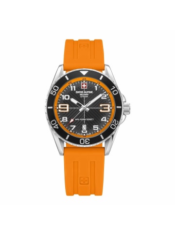 Swiss Alpine Military by Grovana Analoguhr für Herren in orange