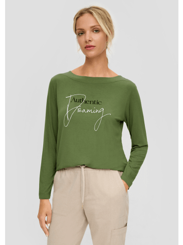 s.Oliver T-Shirt langarm in Olive