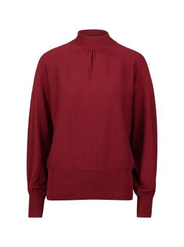 Zero  Feinstrickpullover mit Stehkragen in Cabernet