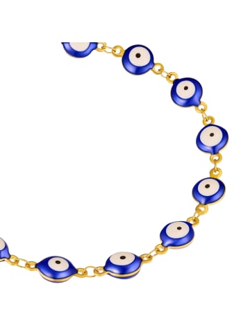 True Rebels Armband Allsehendes Auge aus Edelstahl in gelbgold