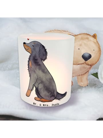 Mr. & Mrs. Panda Outdoor Windlicht Gordon Setter Lebensretter oh... in Transparent