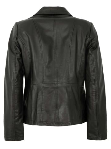 MADDOX Lederjacke Lammnappa in Schwarz