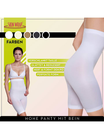 Skin Wrap Shapewear Hohe Hose mit Bein in Weiß