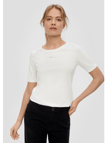 s.Oliver T-Shirt kurzarm in Creme