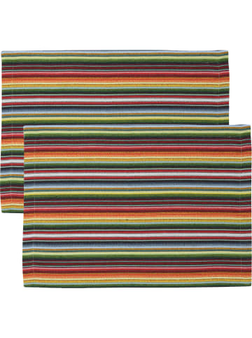 Sander Jacquard, Baumwollmischung, Gewebt Tischset 2er-Pack Strip in bunt