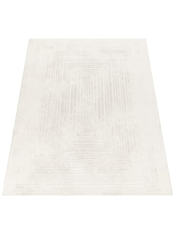 KADIMA DESIGN Teppich Kurzflor Unifarben Wohnzimmer in Creme