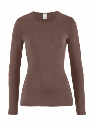 Hessnatur Longsleeve in mocca