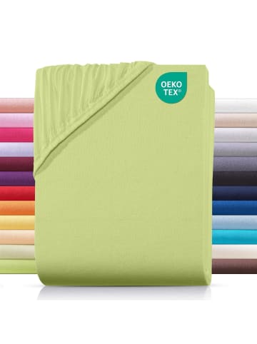 Carpe Sonno Jersey Spannbettlaken in Apfelgrün
