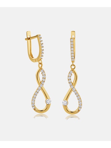 Diamant L'éternel Ohrringe aus 375 Gelbgold