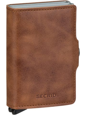 Secrid Geldbörse Twinwallet Vintage in Cognac-Silver