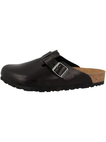 Birkenstock Clogs Boston Naturleder normal in schwarz