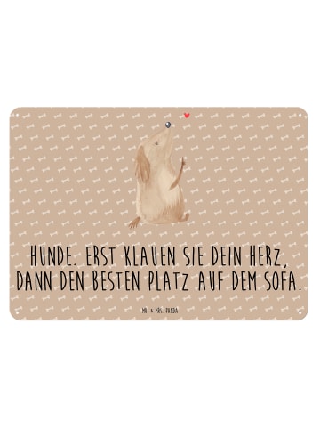Mr. & Mrs. Panda Blechschild Hund Liebe mit Spruch in Hundeglück