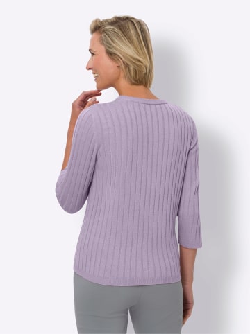 Sieh an! Rundhals-Pullover in flieder