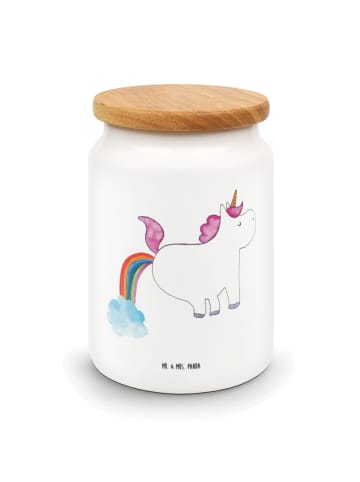 Mr. & Mrs. Panda Kaffeedose Einhorn Pupsen ohne Spruch in Weiß