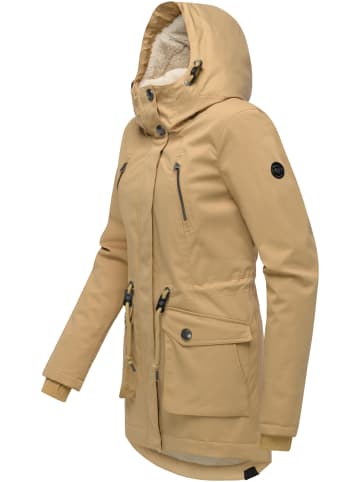 ragwear Kurzmantel Ellsa YOUMODO in Camel