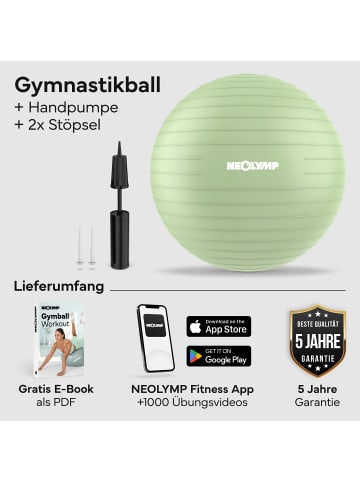 Gymnastikball "GB210" M in Matchagrün Ø 65 cm