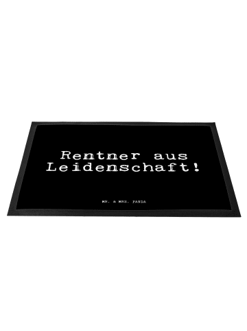 Mr. & Mrs. Panda Matte Rentner aus Leidenschaft!  mit Spruch in Schwarz