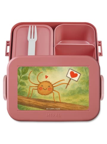 Mr. & Mrs. Panda Bento Box Spinne Agathe Motivation Design ohne ... in Rot Pastell