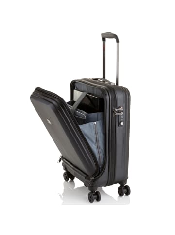 Pack Easy B-Solutions 4 Rollen Kabinentrolley S 55 cm Laptopfach schwarz