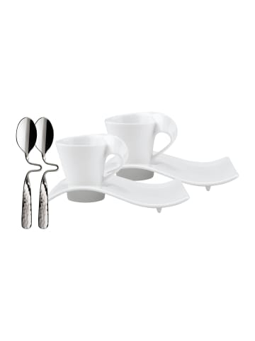 Villeroy & Boch Espresso-Set NewWave 50 ml in weiß