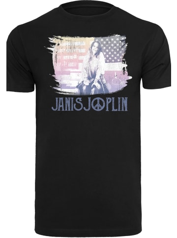F4NT4STIC T-Shirt Janis Joplin Stove Flag in schwarz