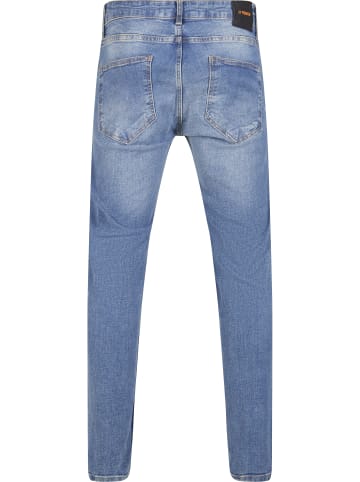2Y Premium Tapered Jeans in blue