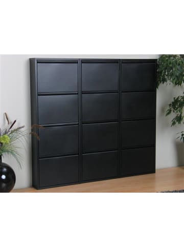ebuy24 Schuhschrank Pisa Schwarz 150 x 16 cm