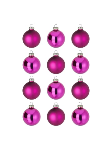 Butlers Weihnachtskugel HANG ON 12er-Set in Pink