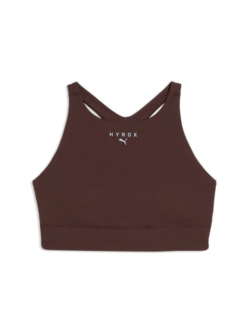 Puma Sport-BH "W Puma X Hyrox Shapeluxe High Neck Bra" in Braun
