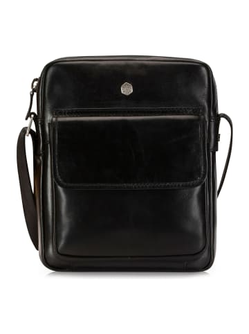 Jekyll & Hide Umhängetasche Leder 22 cm black