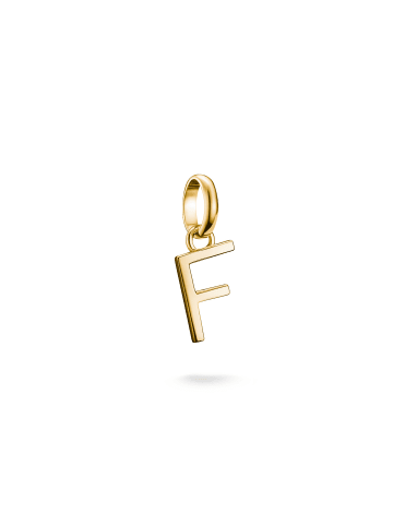 Thomas Sabo Charm-Anhänger Buchstabe F Connect in gold