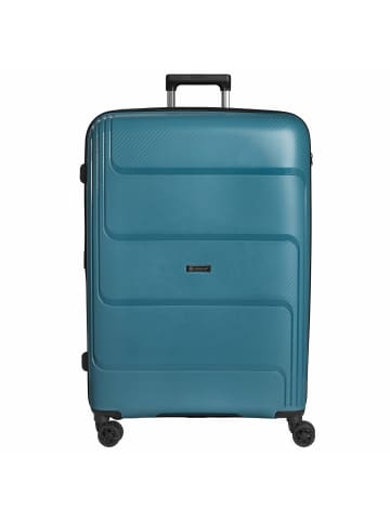 Check.In St. Louis - 4-Rollen-Trolley 77 cm erw. (altrosa) in petrol