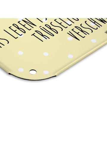 Mr. & Mrs. Panda Schild Wombat mit Spruch in Gelb Pastell