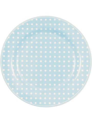 Greengate Teller DOTTY PALE BLUE Blau mit weißen Punkten 20 cm